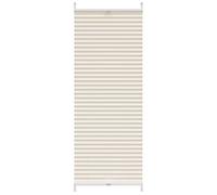 vidaXL Plisse Blind 50x150cm Cream Pleated Window Curtain Shade Sunscreen