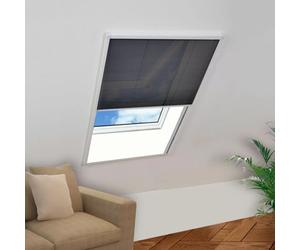 vidaXL Plisse Insect Screen for Windows Aluminium 60x80 cm Curtain Mesh Net