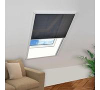 vidaXL Plisse Insect Screen for Windows Aluminium 80x100cm Curtain Mesh Net