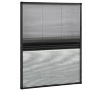 vidaXL Plisse Insect Screen for Windows Aluminium 80x100cm with Shade Indoor