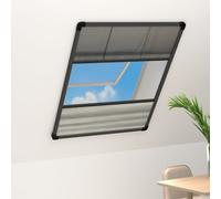 vidaXL Plisse Insect Screen for Windows Aluminium 80x120 cm with Shade Bug Net