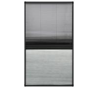 vidaXL Plisse Insect Screen for Windows Aluminium 80x160 cm with Shade