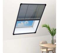vidaXL Plisse Insect Screen for Windows Aluminium Anthracite 80x120 cm