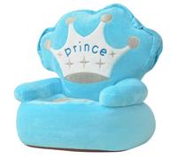 vidaXL Plush Children's Chair Prince Blue