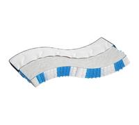 vidaXL - Pocket Spring Mattress Medium Firm - 100x200 cm - 7 Lying Zones - White/Blue/Black