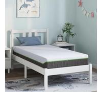 vidaXL Pocket Sprung Mattress 80 x 160 cm - White and Grey, Polyester with Jacquard Fabric. It has 7 zones, it is medium and soft comfort. The springs are well stitched, and the padding is