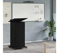 vidaXL Podium with Drawer Black oak 55 x 55 x 107 cm Engineered wood