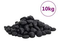 (black, 10 kg) vidaXL Polished Pebbles Landscaping Garden Decorative Stones River Rocks 25 kg