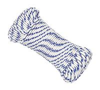 vidaXL Polypropylene Boat Rope, 3mm Thick, 50m, White - Weather Resistant, High Strength for Sailing, Boating, Camping, Fishing and More