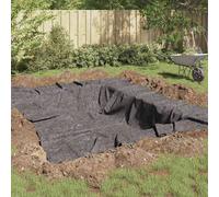 vidaXL Pond Fleece Folding Grey 1 x 10 m Polyester and Cotton