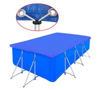 vidaXL Pool Cover PE Rectangular 90 g/sqm 400 x 207 cm