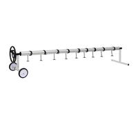 vidaXL Pool Cover Roller With Stainless Steel Base, Silver