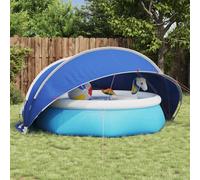 vidaXL Pool Dome Folding Manual Blue 336 x 322 x 160 cm