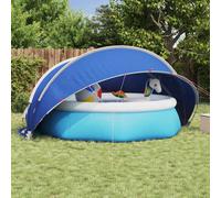 vidaXL Pool Dome Folding Manual Blue 405 x 405 x 192 cm