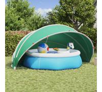 Pool Dome Blue 500x500x236cm 185T Polyester PU Foldable UV Water-Resistant Poles