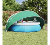 vidaXL Pool Dome Folding Manual Green 405 x 405 x 192 cm