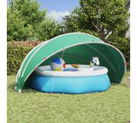 vidaXL Pool Dome Folding Manual Green 500 x 500 x 236 cm