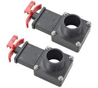 vidaXL Pool Gate Valve 2 pcs 1.5" - ABS Material, Chlorine, Fits Standard Hose Fittings, Complete Water Flow Control, with Locking Clip