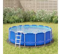 Pool Ground Cloth Floor Protector Mat Light Grey Polyester Geotextile vidaXL