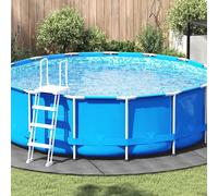 vidaXL Pool Ground Cloth Light Grey Ø396 cm Polyester Geotextile