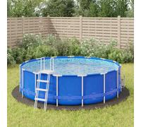 Pool Ground Cloth Floor Protector Mat Light Grey Polyester Geotextile vidaXL