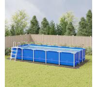 vidaXL Pool Ground Cloth Light Grey 999x500 cm Polyester Geotextile