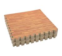 vidaXL Pool Ground Mat 12 pcs Brown 4.32 ãŽ¡ EVA Foam