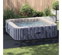 vidaXL Pool Ground Sheet Black 396 x 396 x 0.1 cm Non-woven Fabric