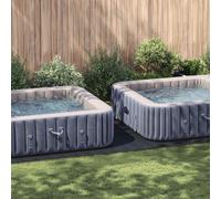 vidaXL Pool Ground Sheet Black 640 x 321 x 0.1 cm Non-woven Fabric