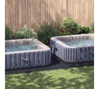 vidaXL Pool Ground Sheet Black 750 x 372 x 0.1 cm Non-woven Fabric