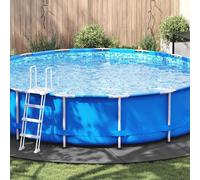 vidaXL Pool Ground Sheet Light grey Ø 610 cm Polyester geotextile