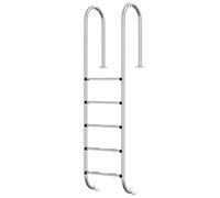 vidaXL Pool Ladder of 304 Stainless Steel - Sturdy and Durable Design, High Safety Features, Suitable for Various Locations, Easy Assembly - Size: 54x38x211 cm