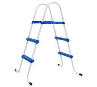 vidaXL Pool Ladder Blue and White 84 cm Steel Above Ground Pool Step & Ladder