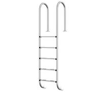 vidaXL Pool Ladder of 304 Stainless Steel - Sturdy and Durable Design, High Safety Features, Suitable for Various Locations, Easy Assembly - Size: 54x38x211 cm