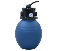 vidaXL Pool Sand Filter with 4 Position Valve Blue 300 mm