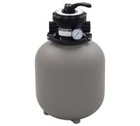 Vidaxl Pool Sand Filter With 4 Position Valve Grey 350 mm