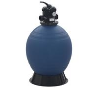 vidaXL Pool Sand Filter with 6 Position Valve Blue 560mm Spa Filters Upgrade