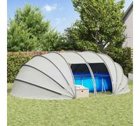vidaXL Pool Tent Dome Grey 538 x 440 x 204 cm