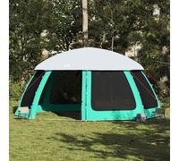 (sea green, 612 x 612 cm) vidaXL Pool Tent with Removable Fly & Mesh Walls Sea Green 510x510 cm