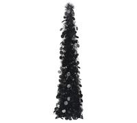 Vidaxl Pop-Up Artificial Christmas Tree Black 120 Cm Pet