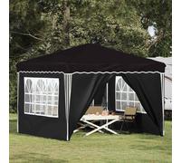 vidaXL Pop-up Party Tent Black 288 x 288 x 245 cm Oxford Fabric
