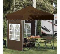 vidaXL Pop-up Party Tent Taupe 195 x 195 x 245 cm Oxford Fabric