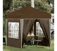 vidaXL Pop-up Party Tent Taupe 195 x 195 x 245 cm Oxford Fabric