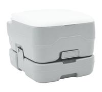 vidaXL Portable Camping Toilet Grey and white 41.5 x 36.5 x 30 cm