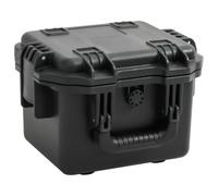 vidaXL Portable Flight Case - Protective Black Hard Camera Case with Handle, Foam Inserts & Waterproof Seal - 49 x 38 x 23 cm