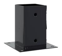 vidaXL post bases - anthracite powder-coated steel, 91x91 mm square brackets, durable & weather-resistant, 15 cm height, wide applications: gazebo, fence, porch
