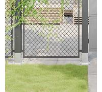 vidaXL Post Bases Square 12 pcs - Silver 81x81 mm Galvanized Steel - Durable, Multi-Use Support for Gazebo Posts, Porch Rails, Fence Posts, and Stair Rails - Stable, Weather-Resistant Brackets
