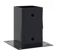 vidaXL Post Base Anthracite Powder-Coated Steel 81x81 mm - Secure Gazebo, Fence & Table Structures