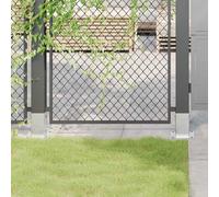 vidaXL Post Bases Square 4 pcs Silver 81x81 mm Galvanised Steel