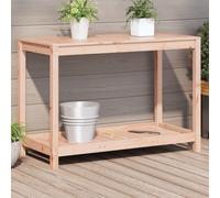 vidaXL Potting Table with Shelf 108x50x75 cm Solid Wood Douglas